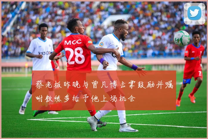蔡老板昨晚与曾凡博击掌鼓励并嘱咐教练多给予他上场机会